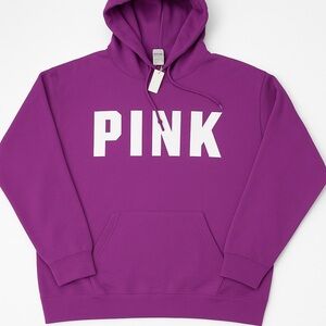 Victorias Secret PINK soft hoodie pullover sweater with pockets, drawstring XL
